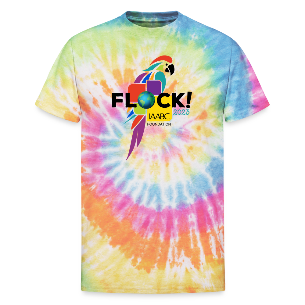 Flock Tie Dye T-Shirt - rainbow