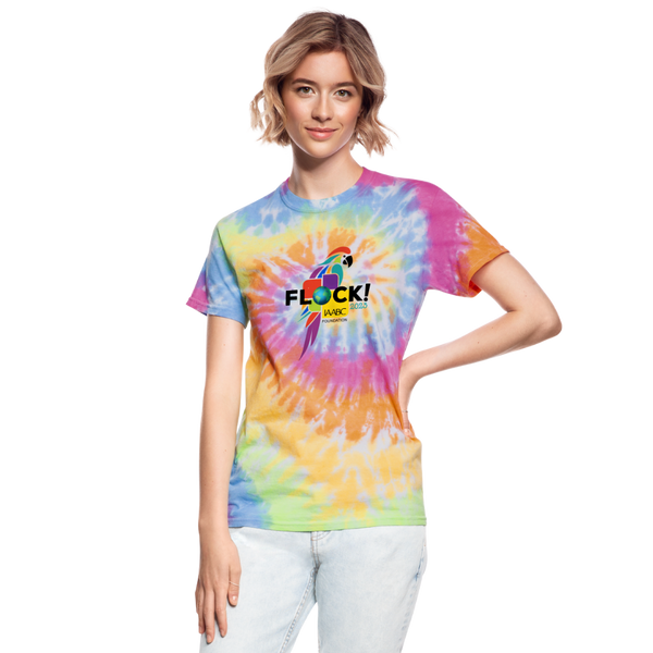 Flock Tie Dye T-Shirt - rainbow